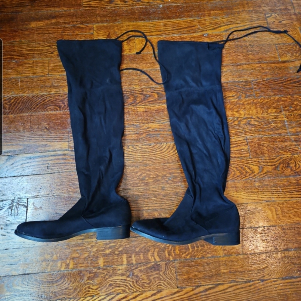 Steve Madden Black Over-the-Knee Boots